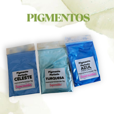 Pigmentos azules para mar