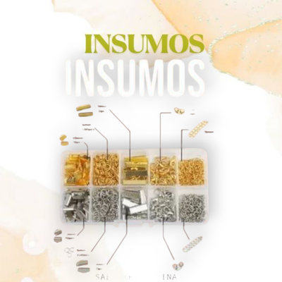 KIT PARA ARMAR BIJOU DORADO PLATEADO