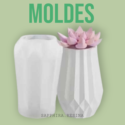 Frasco /portavela / florero diseño geometrico 10.5 cm alto 212570