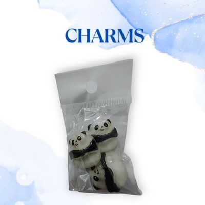 Charms panda x 3