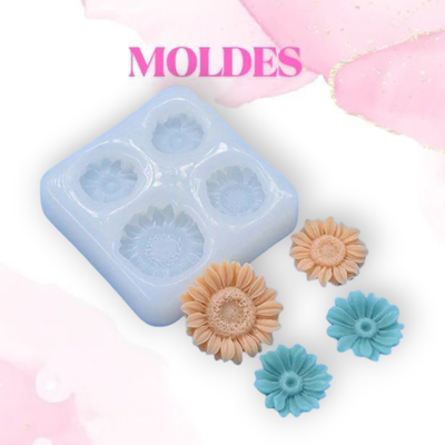 Margaritas x 4 (Motivos florales)