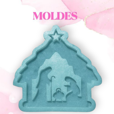 Árbol de navidad con pesebre