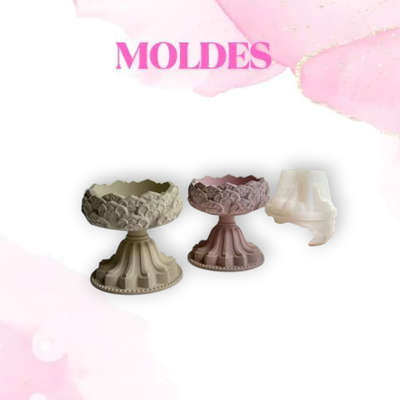 MOLDEMOLDE SILICONA CANDELABRO FLOR DE LOTO (FLOREROS)