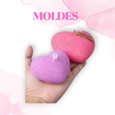 MOLDE SILICONA CORAZON CON TEXTURA