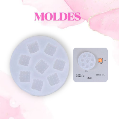 MOLDE SILICONA MINI GALLETITA 6Q3 (Dijes)