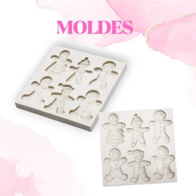 Figuras navideñas x 6