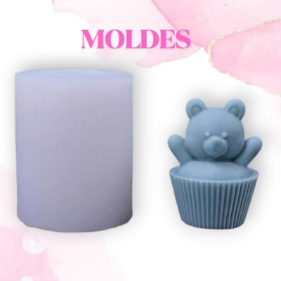 MOLDE SILICONA OSO EN CUPCAKE