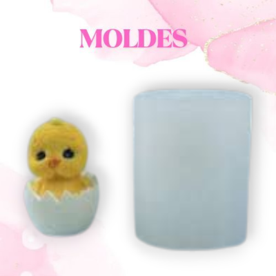 MOLDE SILICONA POLLITO SALIENDO (25L2-2) (chico)