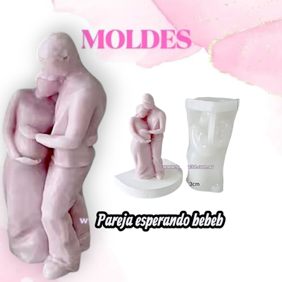MOLDE PAREJA ESPERANDO BEBE