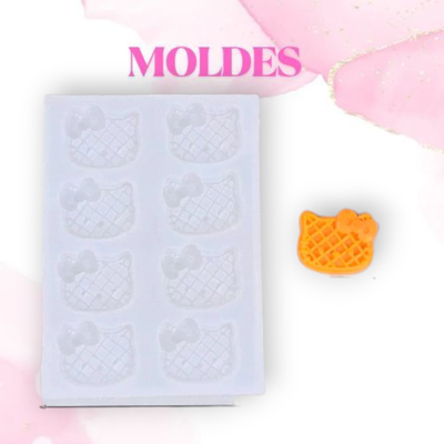 MOLDE SILICONA MINI KITTY 6O3 (Dijes)