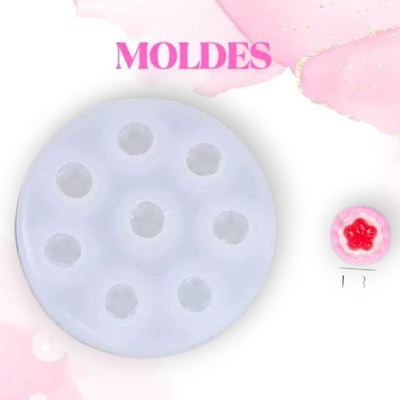 MOLDE SILICONA MINI TORTA 7C3 (Dijes)