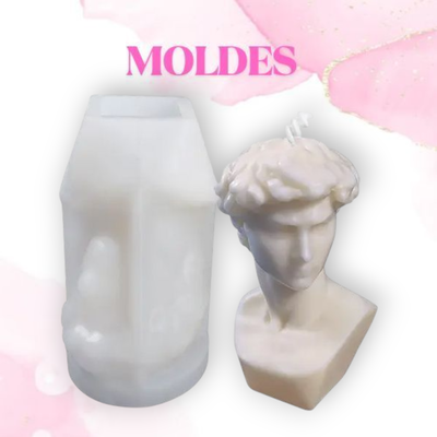 MOLDE SILICONA BUSTO DAVID (BM3676)(HUMANOS 3D)