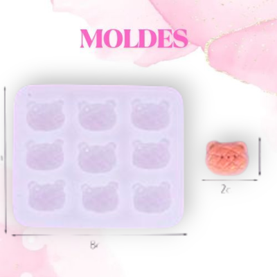 MOLDE SILICONA MINI OSITO 6P3 (Dijes)