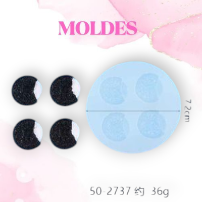 MOLDE SILICONA OREO PLANA 6R3 (Dijes)