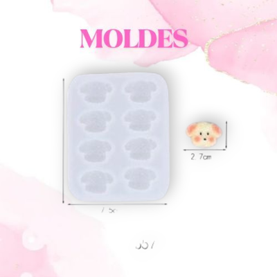 MOLDE SILICONA MINI PERRITO 6N3 (Dijes)