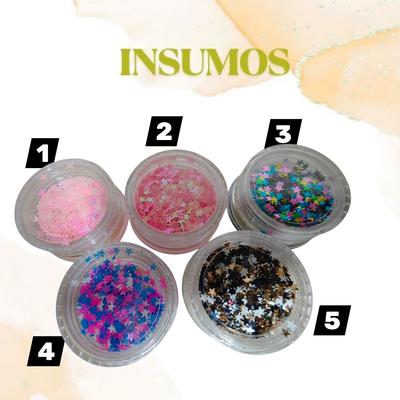 Cajitas individuales formas estrellas