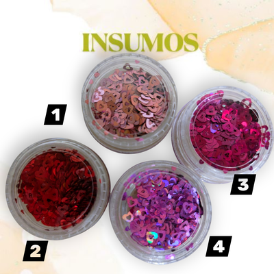 Cajitas individuales de corazones huecos