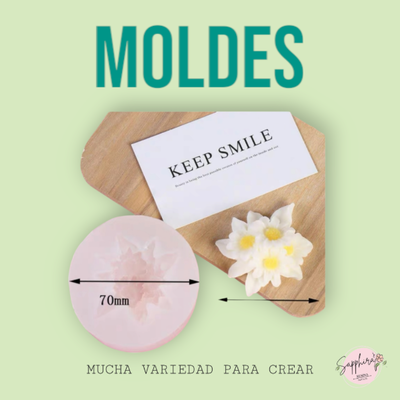Molde de silicona ramo de margarita 1107