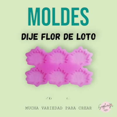 DIJE FLOR DE LOTO x6