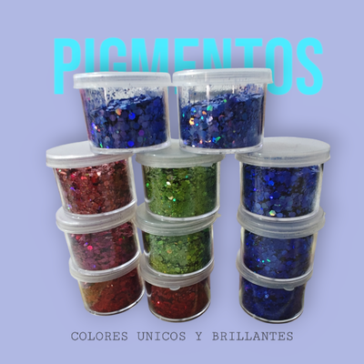 Glitter cola de sirena envases chicos
