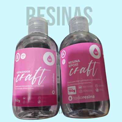 Resina epoxi craft 300gr 1+1