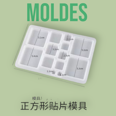 Molde distintos cuadrados aros llaveros collares