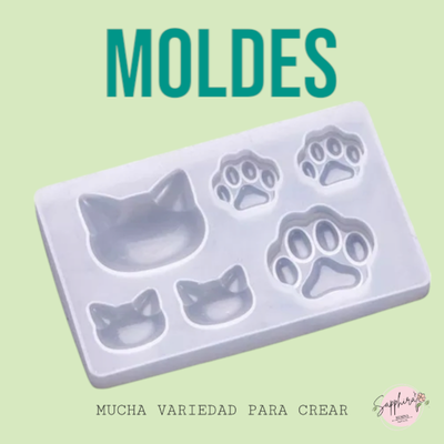 Dijes gatito y huellita 