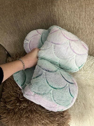 Pantuflón sirena luminoso