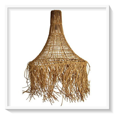 Lámpara Miko (⌀ 0,30 x alt 0,50) Beige kraft + hierro