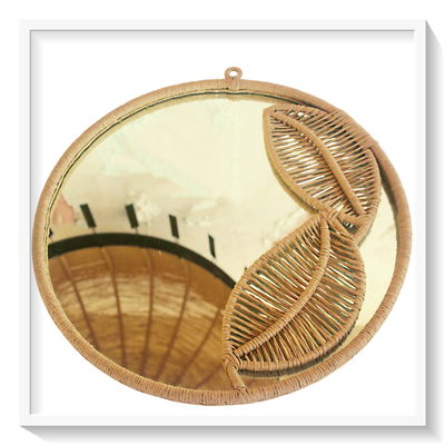 Espejo Hansha (⌀ 0,29) Beige 