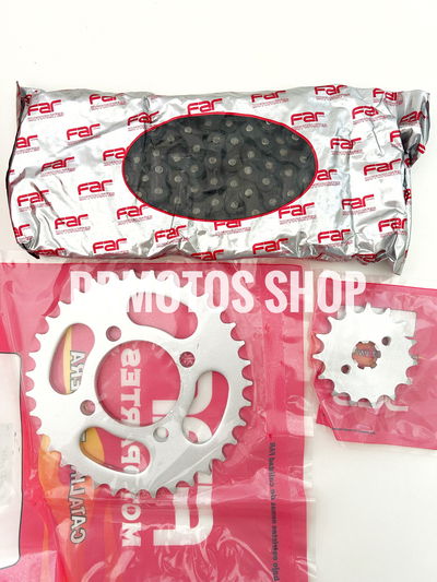 Kit transmision Corona Cadena Piñon Smash 15/35 428h-118 Far 