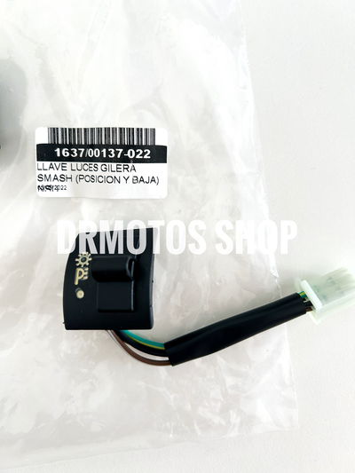 Llave luces Gilera Smash posicion baja 