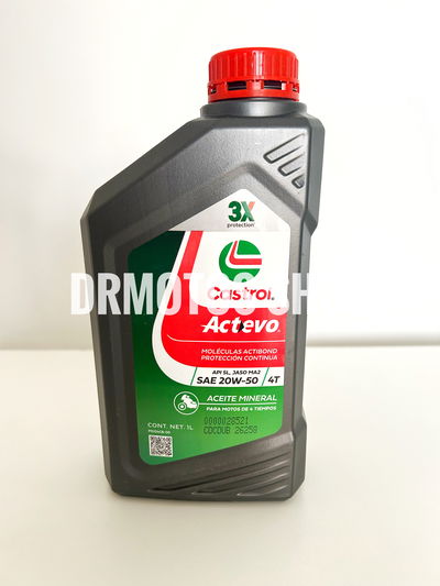 Aceite CASTROL ACTEVO SAE 20W-50 4T MINERAL 1L