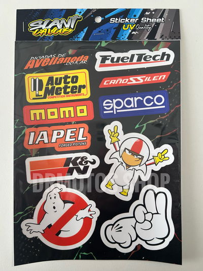 Calco sticker UV MOMO SPARCO