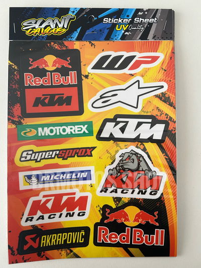 Calco sticker UV KTM 