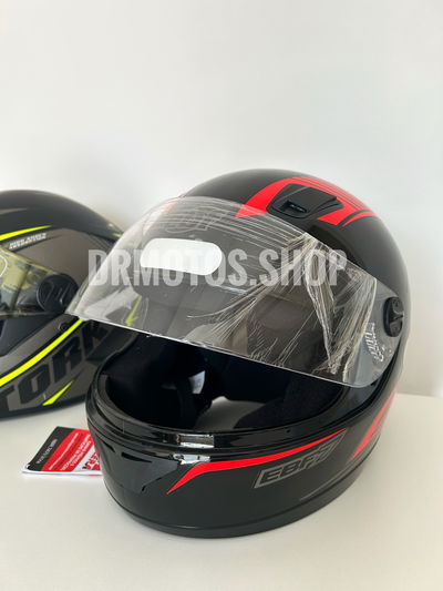 Casco EBF7 NEGRO / ROJO TALLE  L