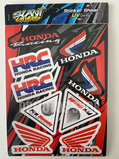 Calco sticker UV HONDA RACING