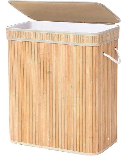 Canasto para ropa de bambú 