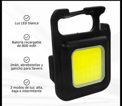 Llavero linterna LED recargable