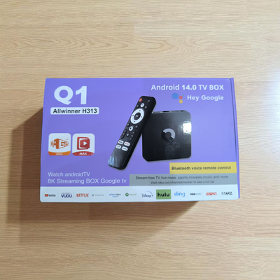 Tv box Q1 resolución 8k Android 