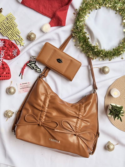 Mochicartera Amy marrón 