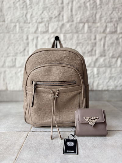 Mochila Universitaria Beige