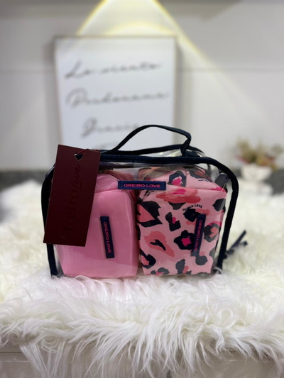 Portacosmeticos Oreiro Love kit 3 en 1