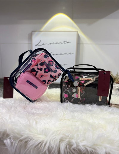 Portacosmeticos Oreiro Love kit 3 en 1