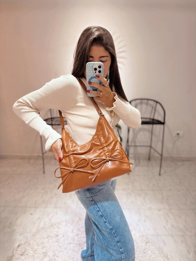 Mochicartera Amy marrón 