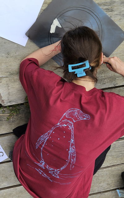 Remera Bordó/Pinguino 