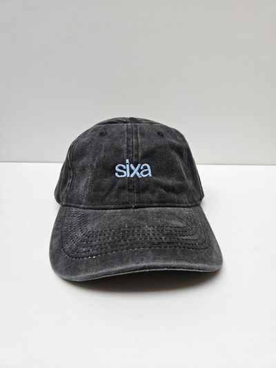 GORRA VINTAGE Negra/celeste 
