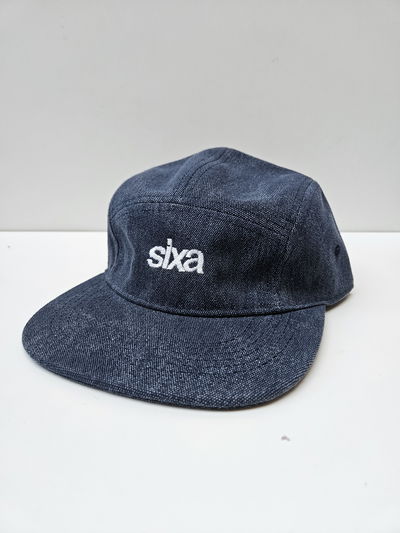 Gorra Plana Azul ~Bordado Blanco~