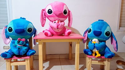 🧸 Peluche Stitch / Con Manta Incorporada + Muñeco de Apego