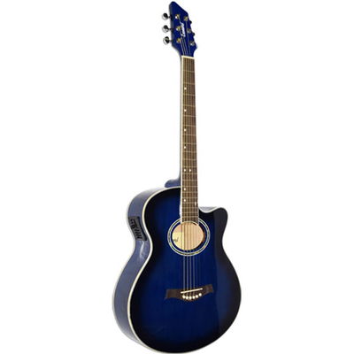 GUITARRA ELECTROACÚSTICA STAGG AZUL
